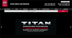 Desktop Screenshot of johnsinclairnissan.com